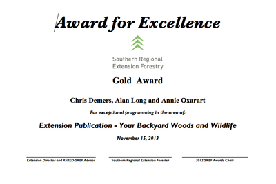 2013 Southern Regional Extension Forestry Awards Announced