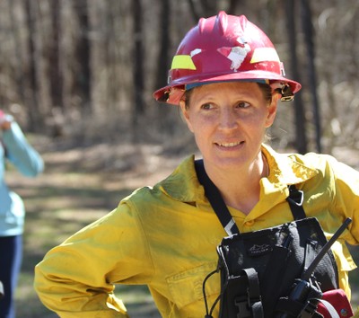 Leslie Boby at Prescribed Fire